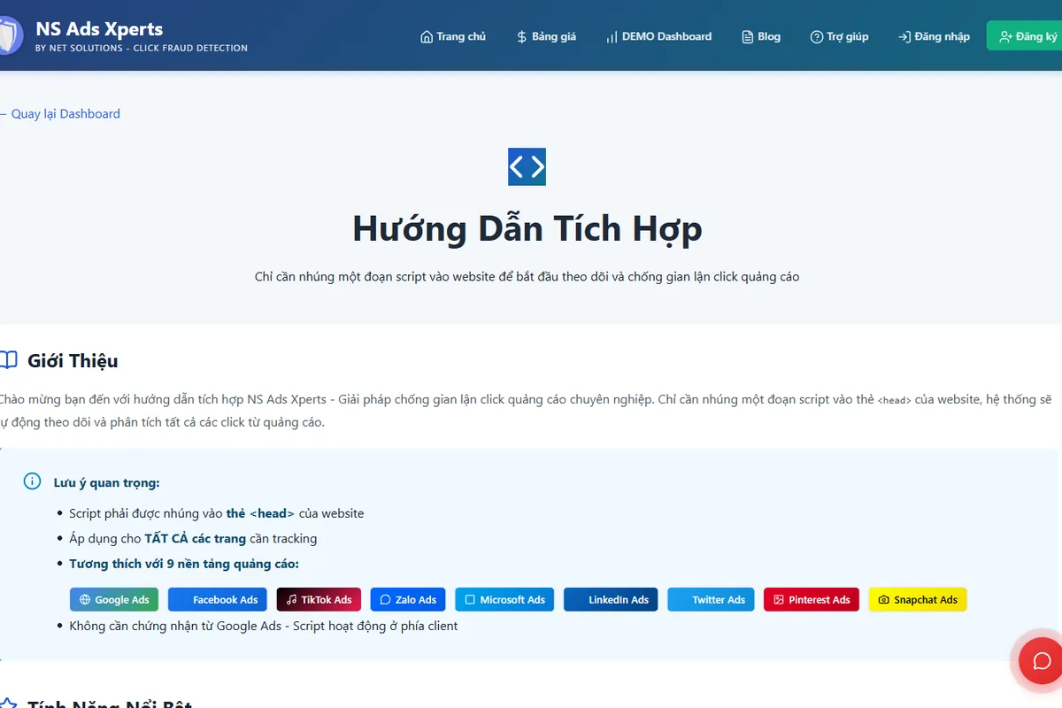 Hướng dẫn sử dụng NS Ads Xperts từ A–Z: dùng thử 7 ngày