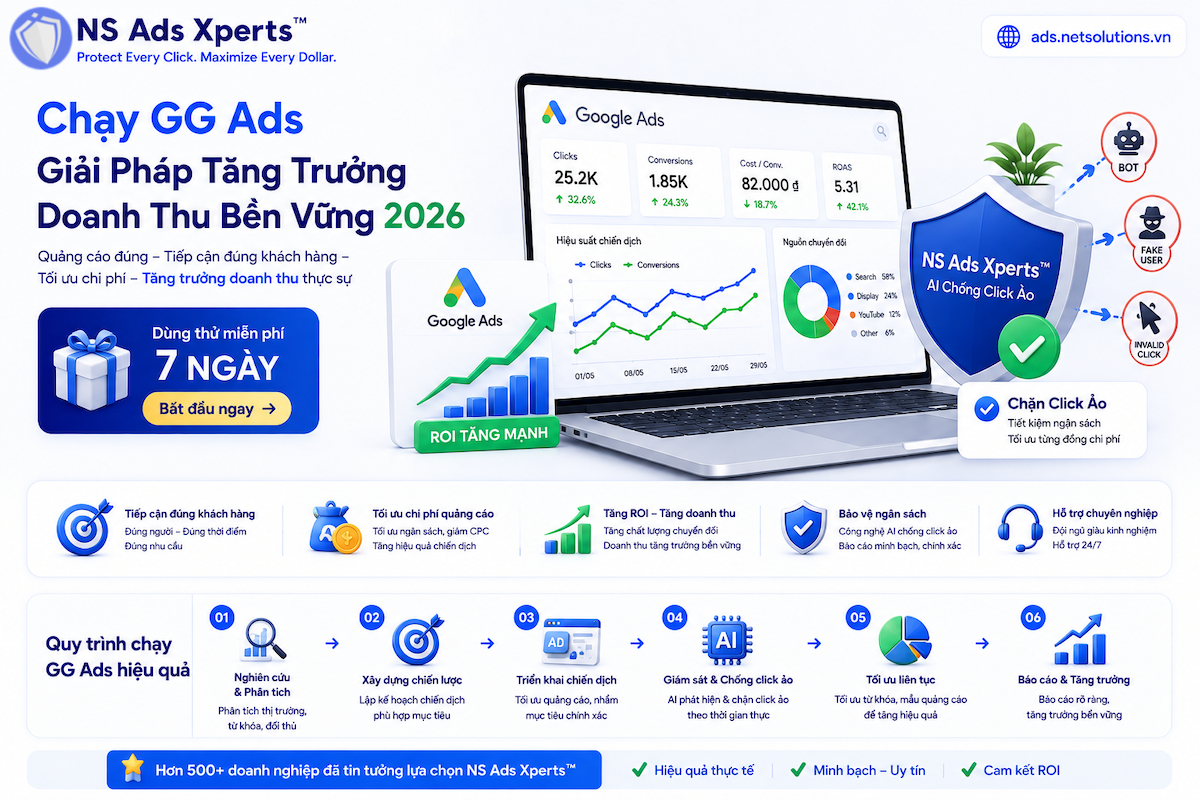 Chạy GG Ads: Giải Pháp Tăng Trưởng Doanh Thu Bền Vững 2026