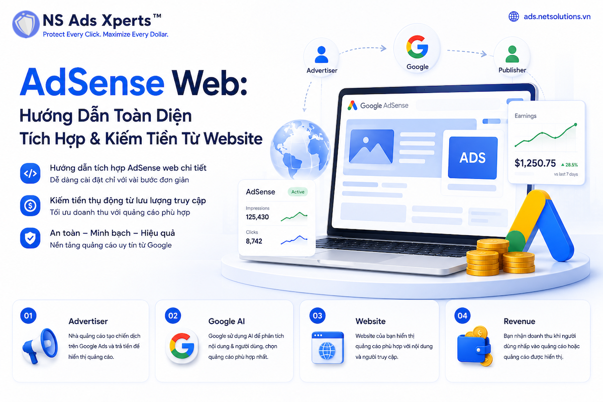 AdSense Web: Hướng Dẫn Toàn Diện Tích Hợp & Kiếm Tiền Từ Website