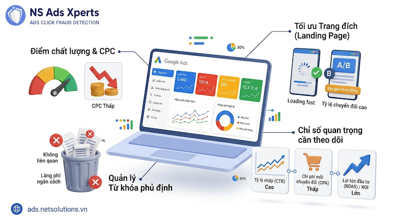 C&aacute;c chỉ số quan trọng khi chạy Google Ads